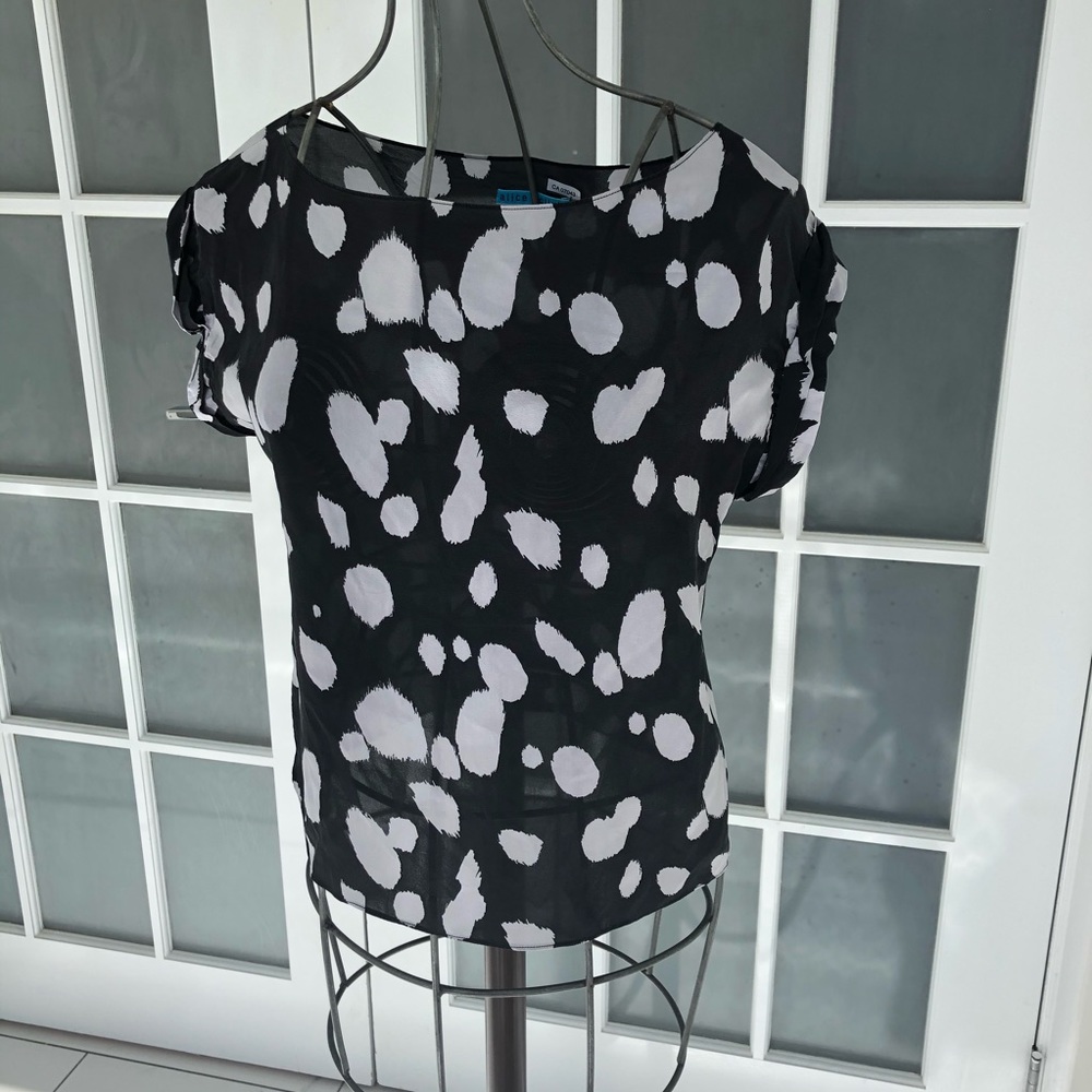 Alice + Olivia silk and spandex blouse